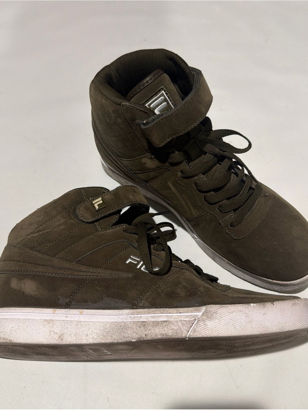 FILA Men’s High-Top Sneakers in Dark Green